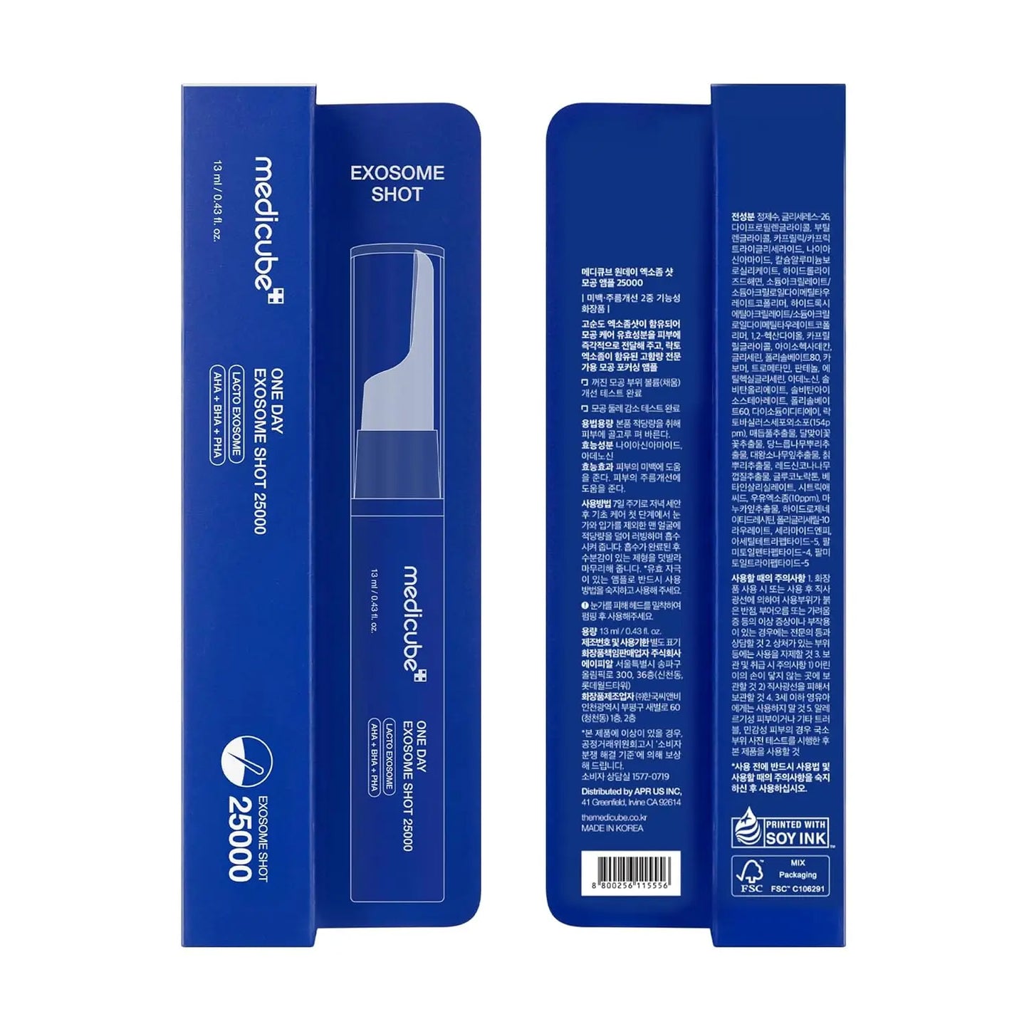 Clear facial serum bottle with dropper for exosome shot and pore care