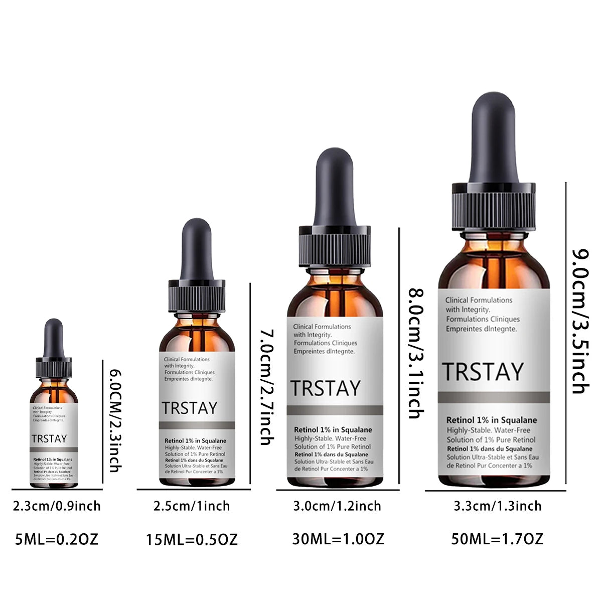 Retinol squalene serum for brighter, firmer, more hydrated skin