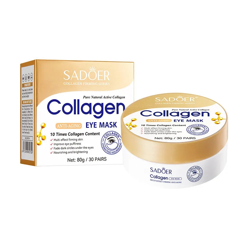 Anti-aging collagen face cream container for firming and hydration