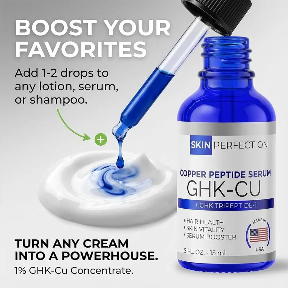 BARUBUT GHK-CU Copper Peptide Face & Hair Serum — GHK-CU copper peptide — hair and face application visual