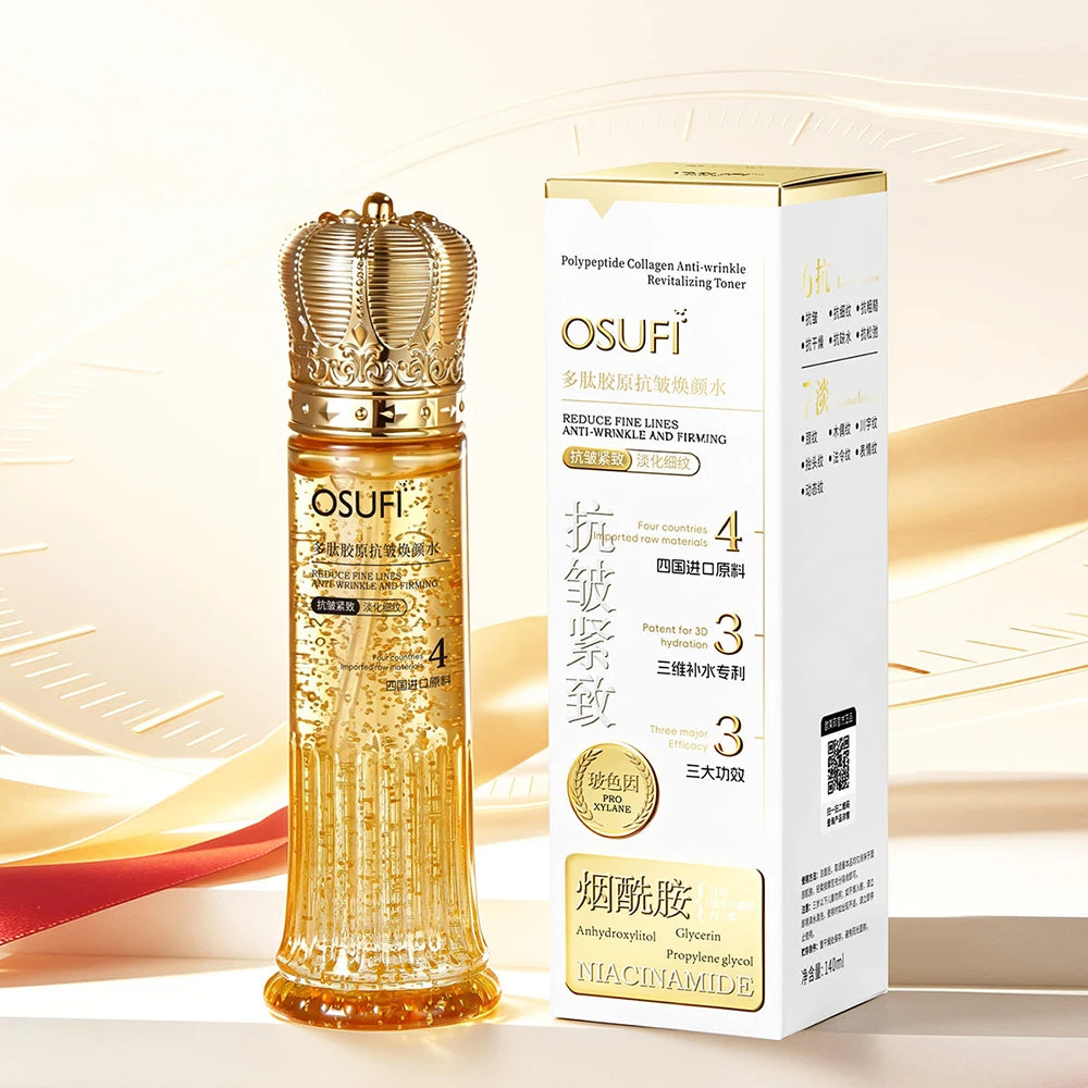 OSUFI Polypeptide Collagen Facial Toner with matching packaging