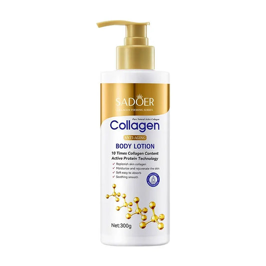 Sadoer Collagen Milk Face Body Cream Whitening Skin Moisturizing Lotion Lightening Care