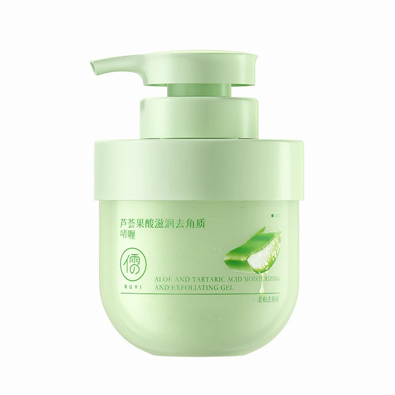 RUYI Aloe Vera Fruit Acid Exfoliating Gel for Face-dead Skin Removal Pore Cleansing Blackhead Treatment Skin Smoothing