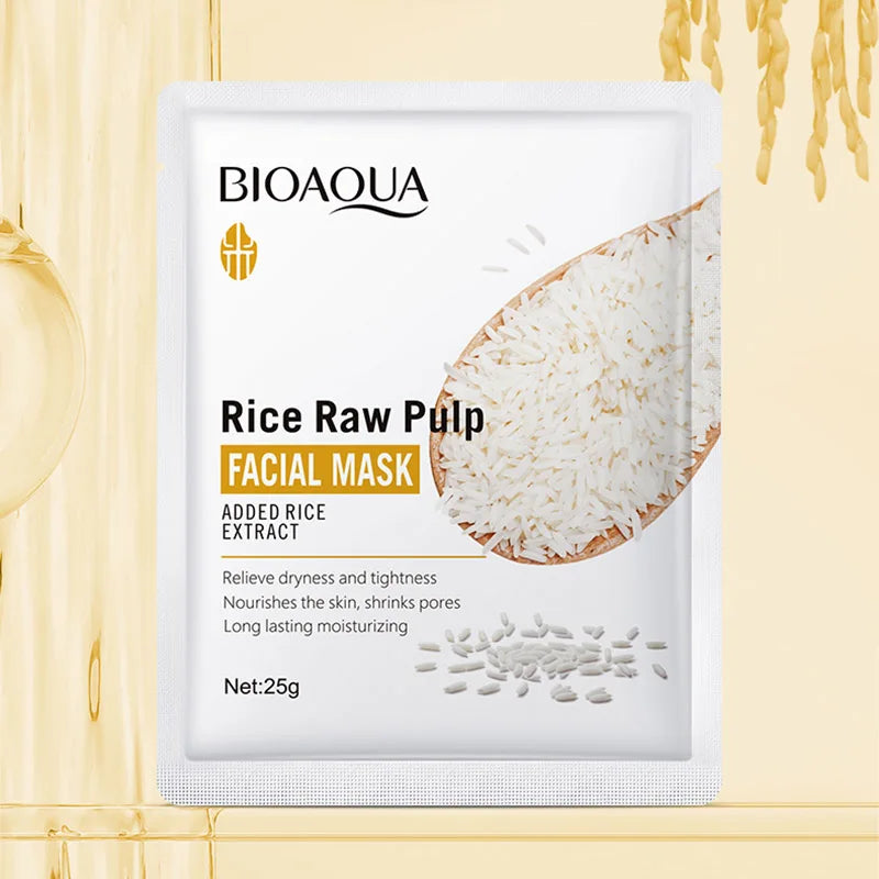 BIOAQUA Rice Raw Pulp Brightening Facial Cleanser