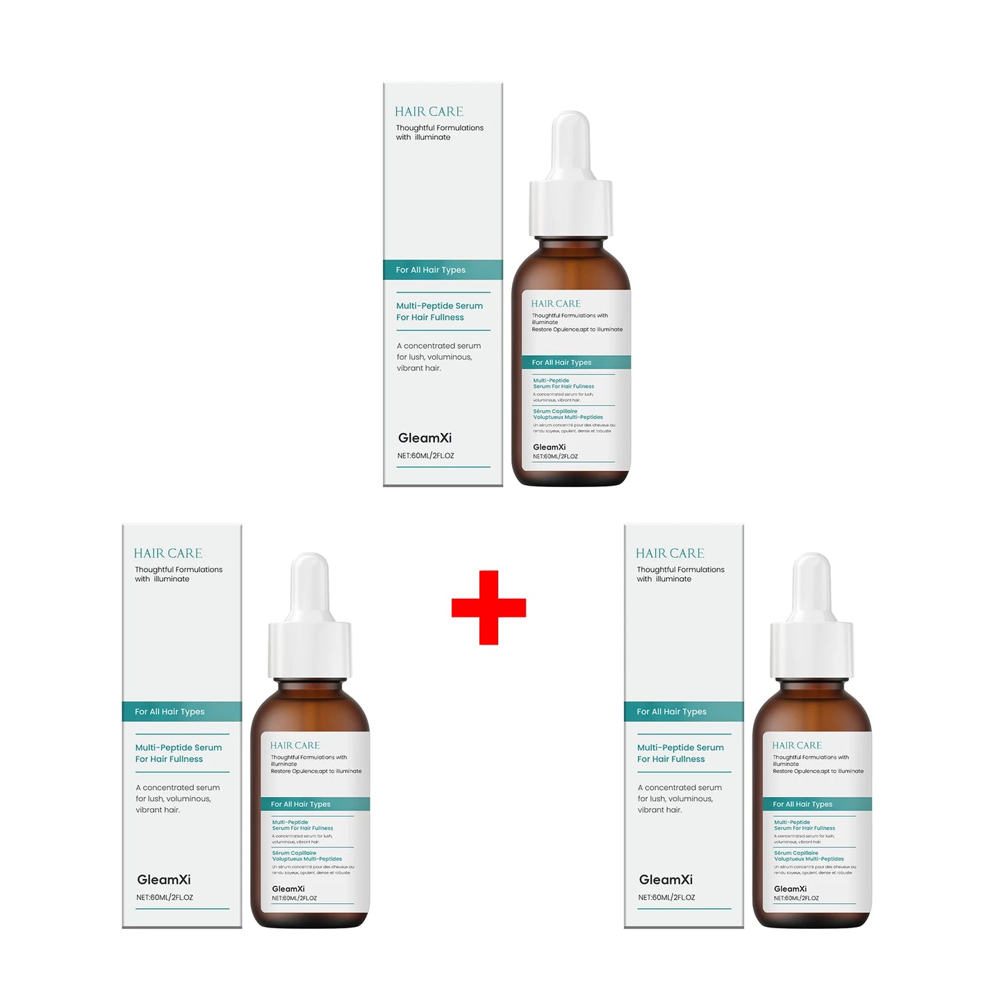 SkinSwaag Beauty — Gleam Xi Hair Serum — Skincare benefits infographic