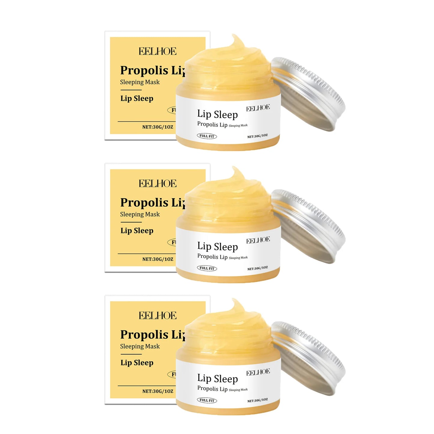HOYGI — Propolis Lip Sleeping Mask — Skincare benefits infographic