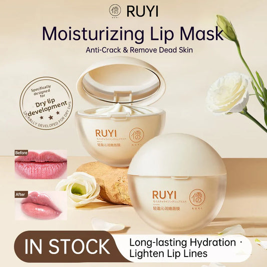 Moisturizing lip mask tube for repairing, plumping and smoothing lips