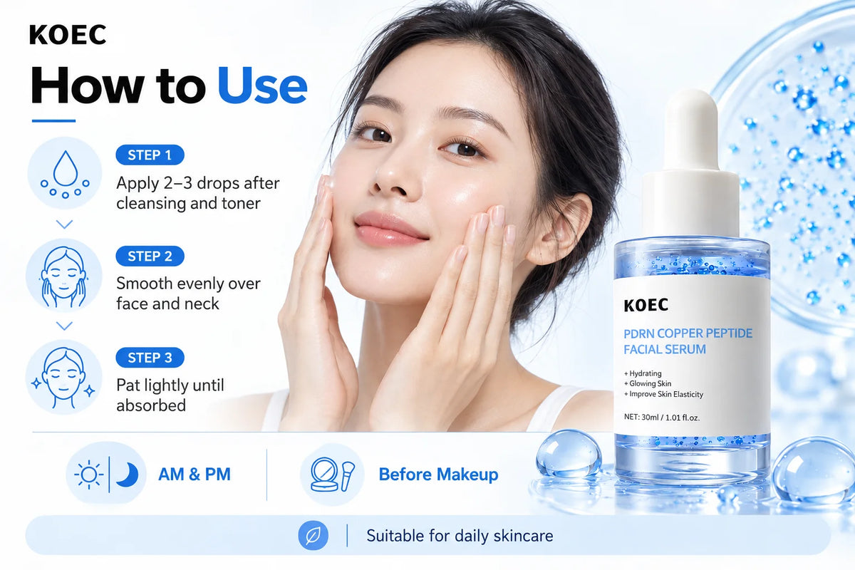 KOEC PDRN Copper Peptide Facial Serum — 30 ml — product gallery image 5