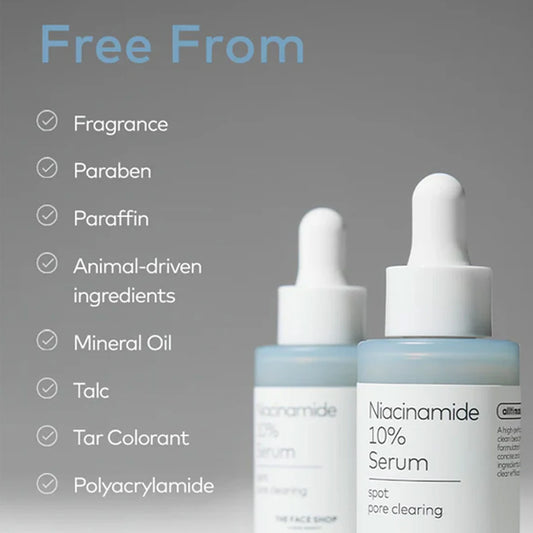 THE FACE SHOP ALLTIMATE NIACINAMIDE 10% SERUM,Fast Penetration & Absorption,Zero Heavy Sensation,Korean Skincare,Korean Makeup