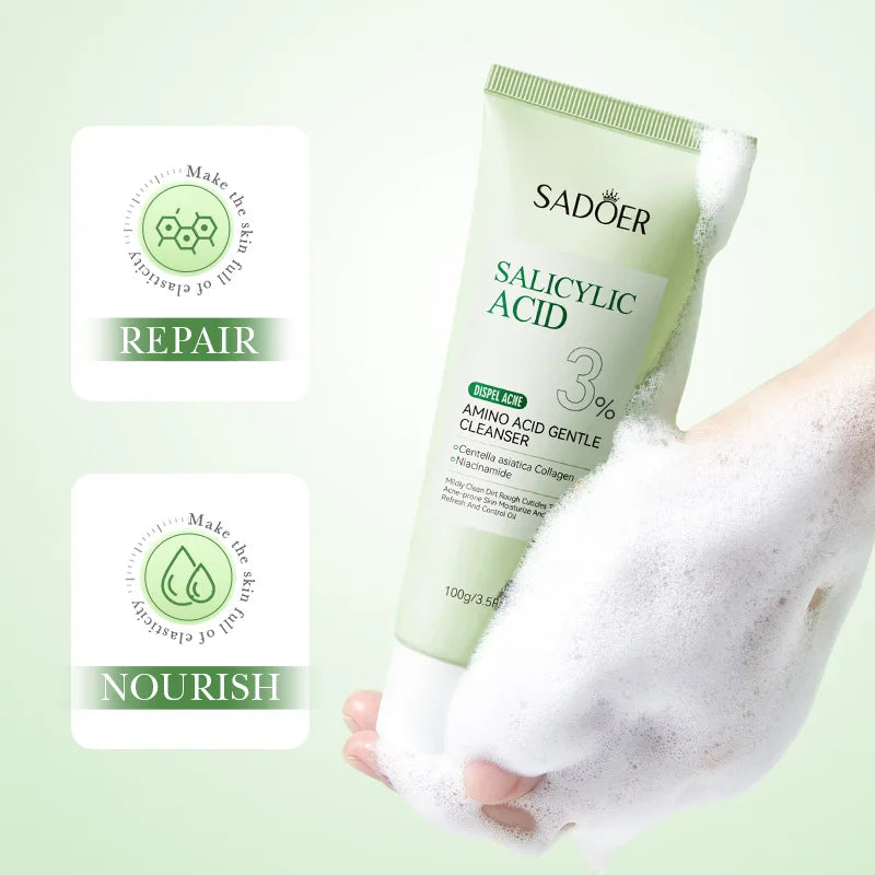 SADOER Salicylic Acid Amino Acid Gentle Cleanser — 100 g — product gallery image 4