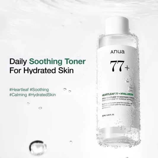 Anua Heartleaf Deep Cleansing Foam,77 Acne Soothing Toner and Facial Moisturizing Oil