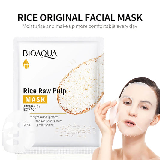 BIOAQUA Rice Raw Pulp Brightening Facial Cleanser