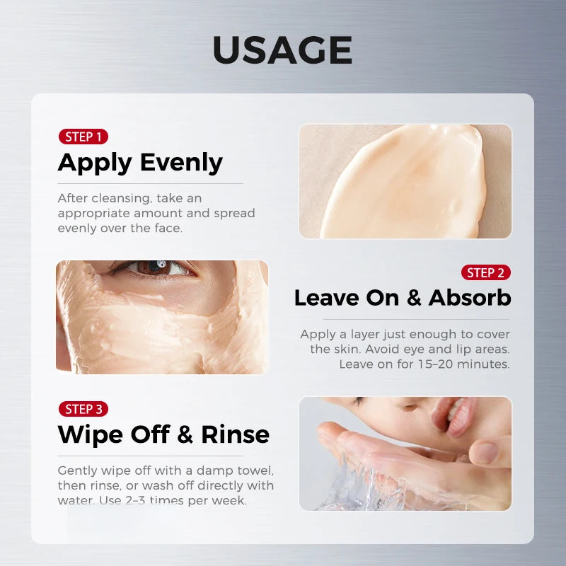 Overnight repair mask jar with astaxanthin and niacinamide skincare ingredients