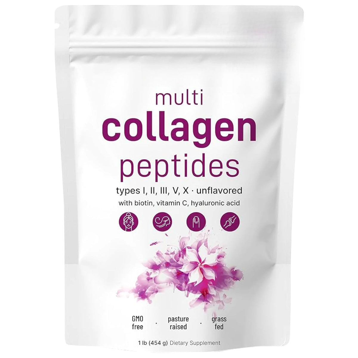 Multi Collagen Peptides Powder — 1 lb & 2 lb Options — product photograph 3