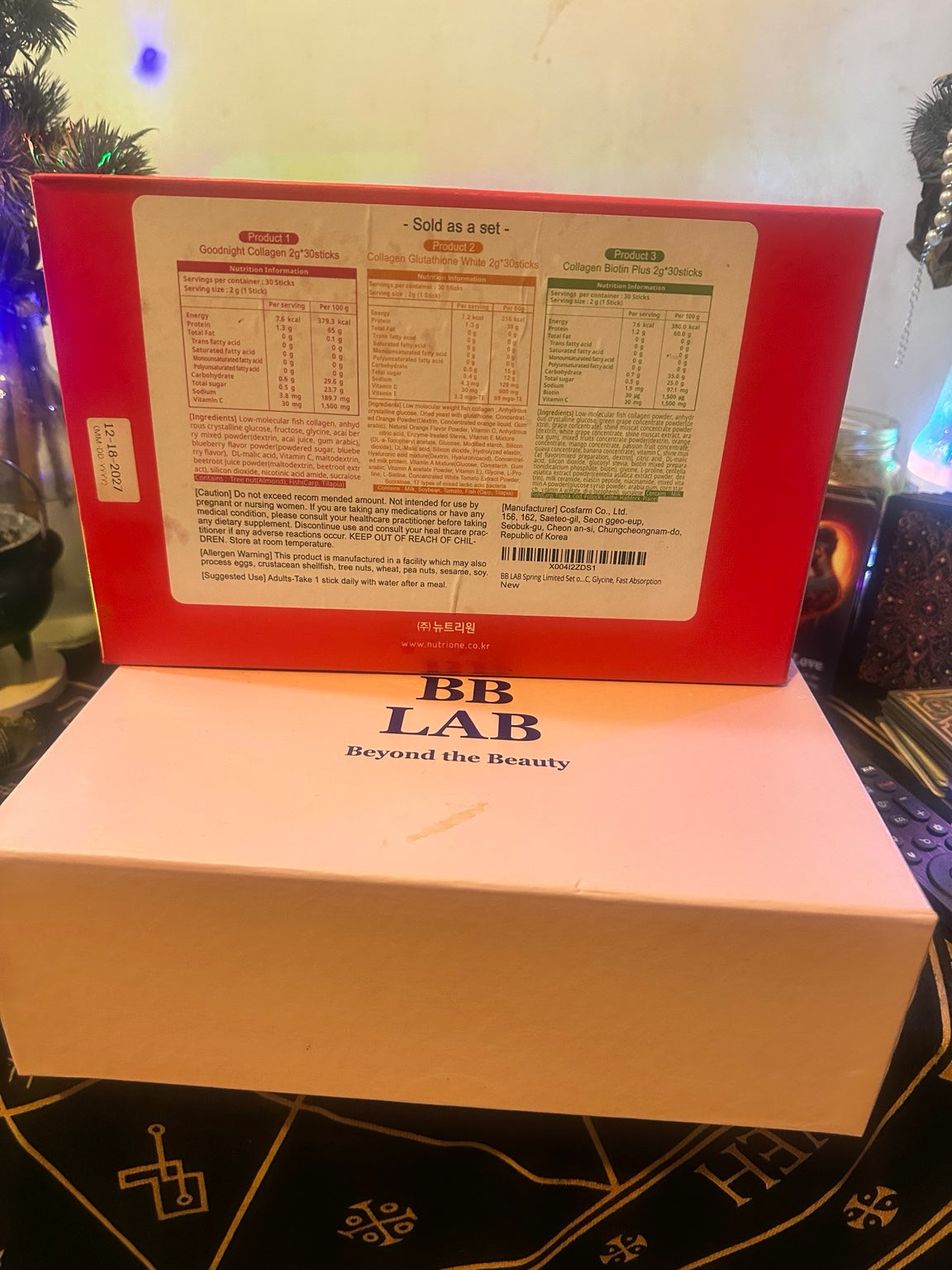 Shared gift-set label; consult the column for this formula