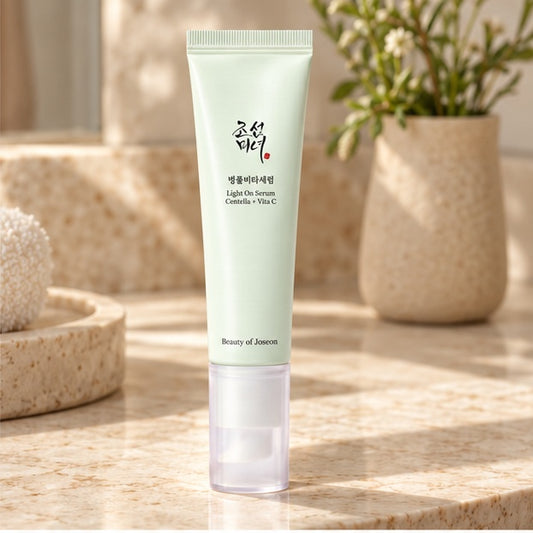 Beauty of Joseon Light On Serum: Centella + Vita C, 30 ml — vanity setting
