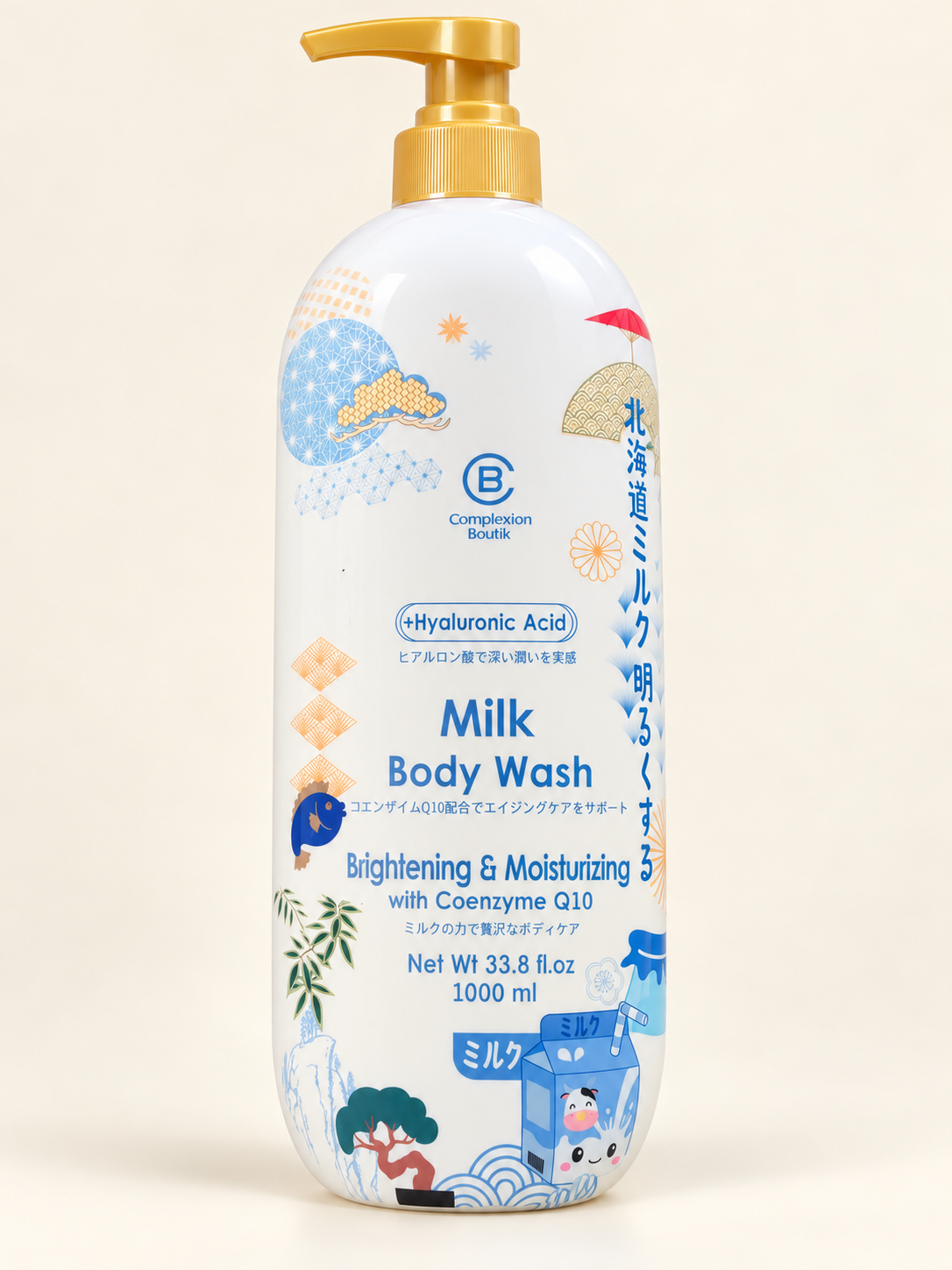 Complexion Boutik Milk Body Wash 1000 mL pump bottle