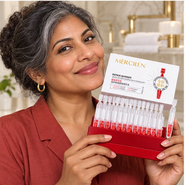 MERCILEN Repair Barrier Soothing Lotion Ampoules lifestyle photograph