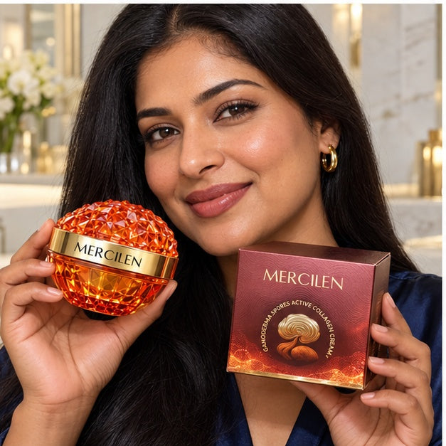 MERCILEN Ganoderma Spores Active Collagen Cream lifestyle photograph