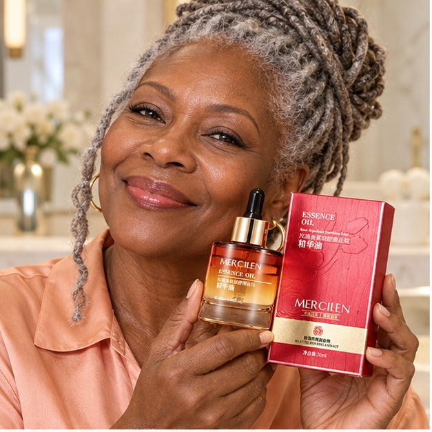 MERCILEN Rose Squalane Soothing Line Essence Oil — 30 ml lifestyle photograph