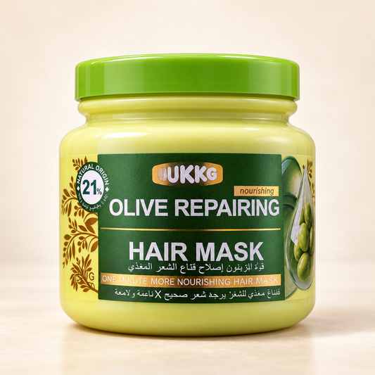UKKG Olive Repairing Hair Mask — cleaned product photograph