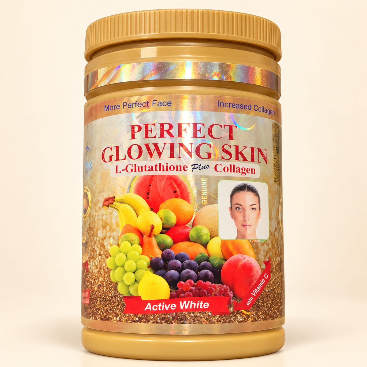 Perfect Glowing Skin Active White gold jar