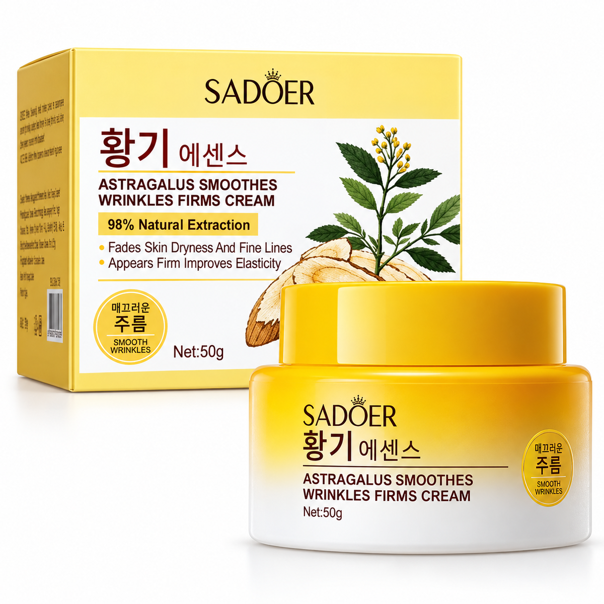 SADOER Astragalus Cream 50 g — package closeup