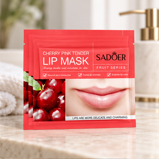 SADOER Cherry lip masks — single packet detail