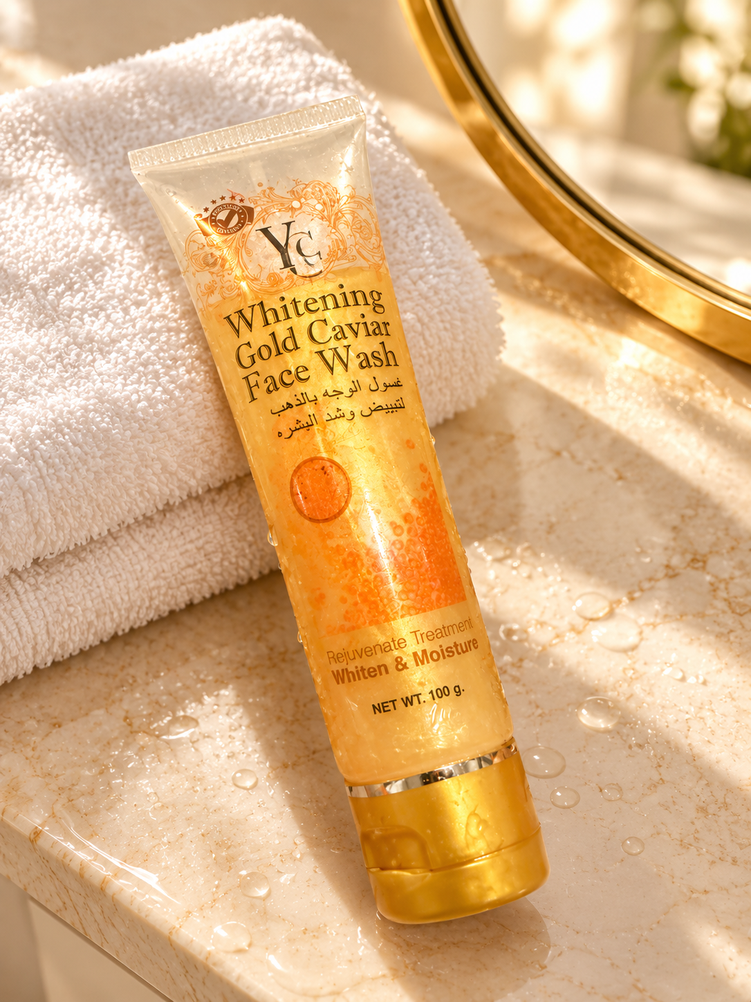 YC Gold Caviar Face Wash 100 g luxury vanity lifestyle
