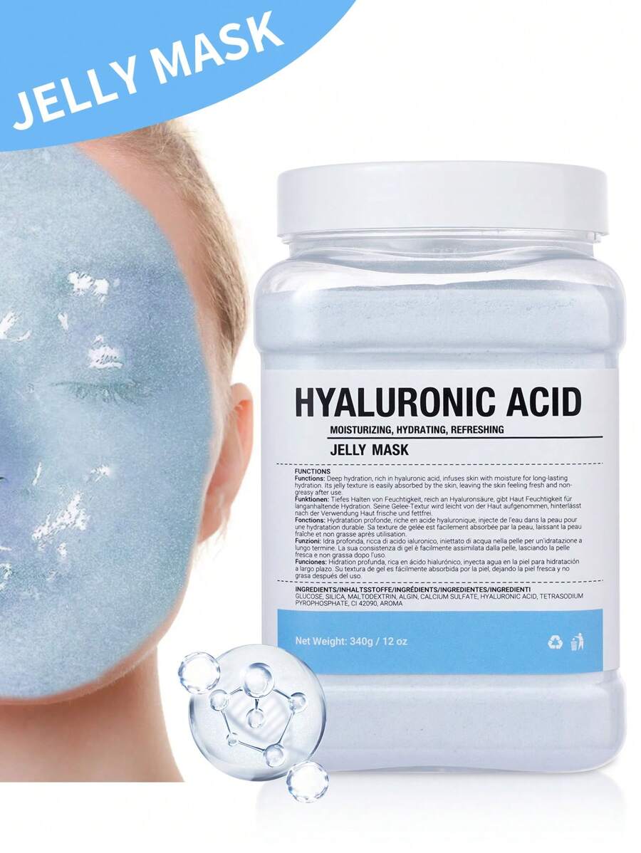 SkinSwaag Beauty — 24K Gold Jelly Mask — Gold mask application on face close-up