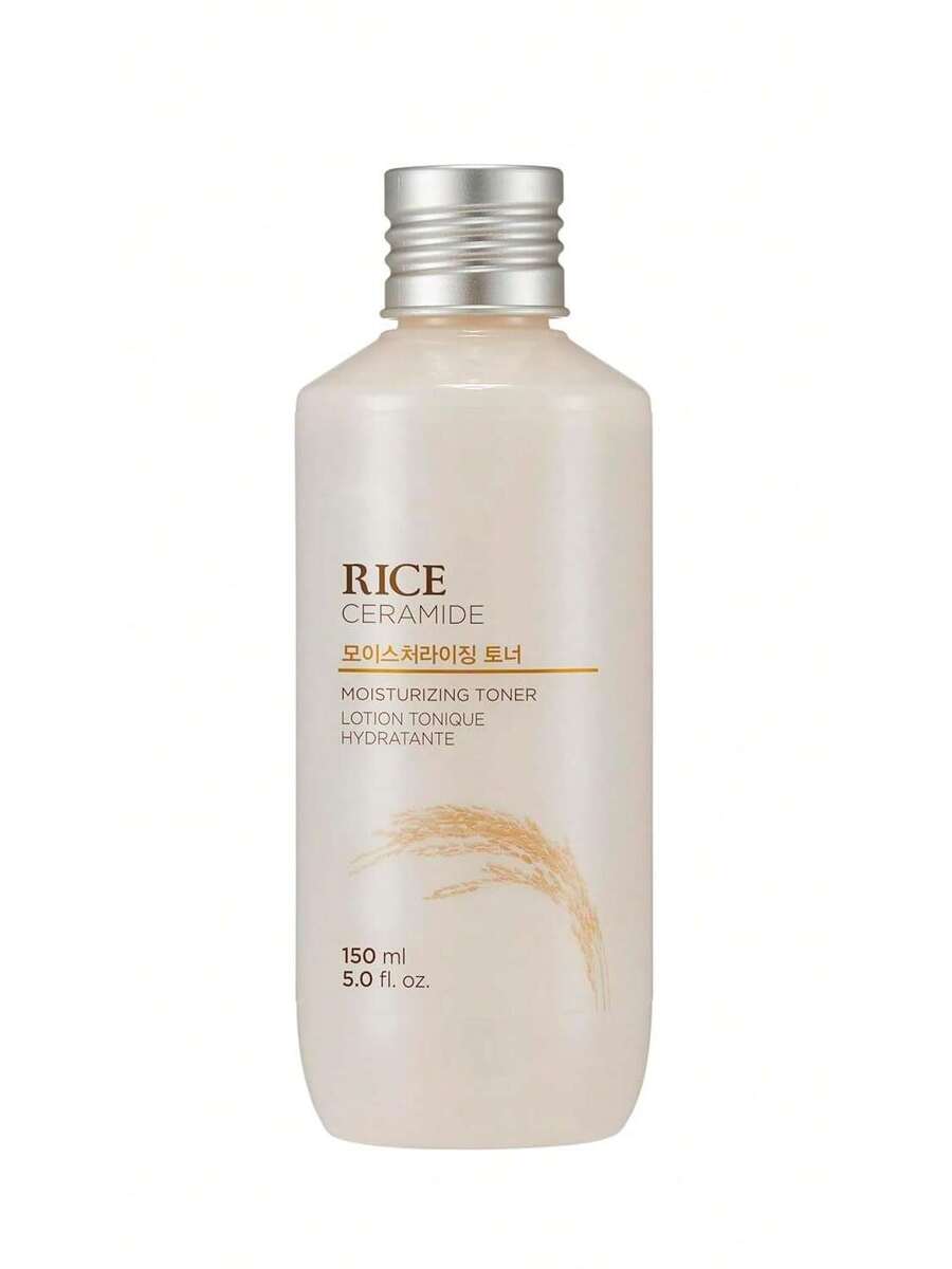 The Face Shop — Ceramide Moisturizing Toner with Rice Extract 150ml — White bottle with blue label on white background