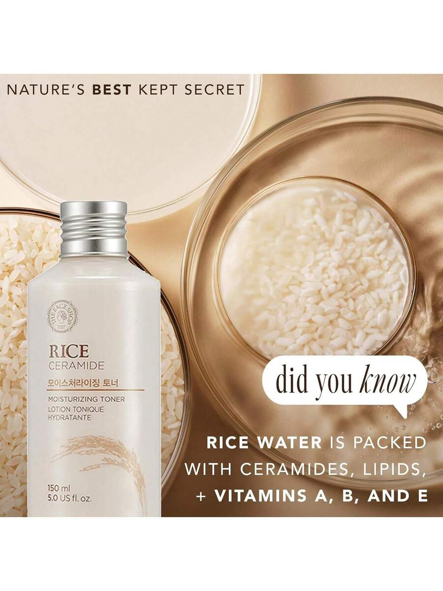 The Face Shop — Ceramide Moisturizing Toner — Product benefits infographic