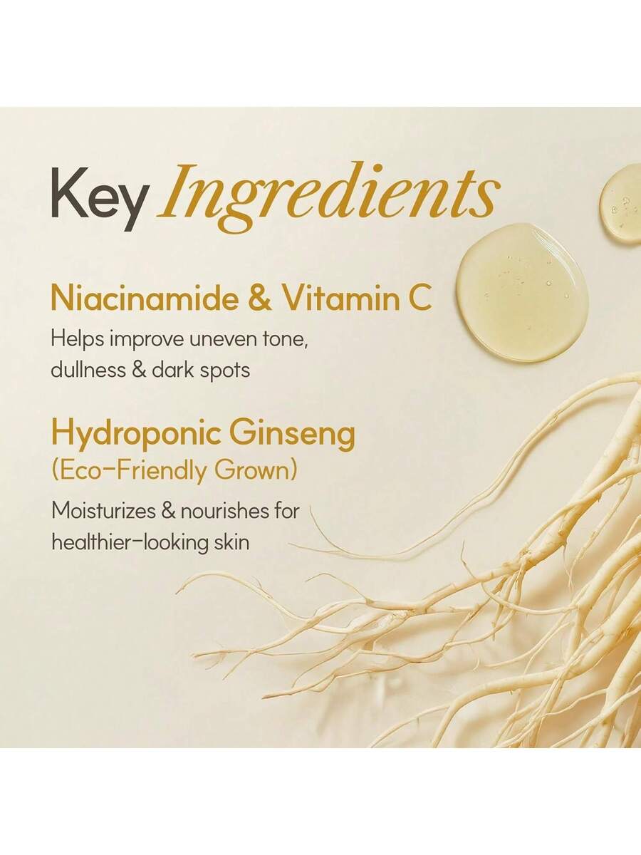 The Face Shop — Ginseng Glow Essence Toner — Product ingredient ginseng root