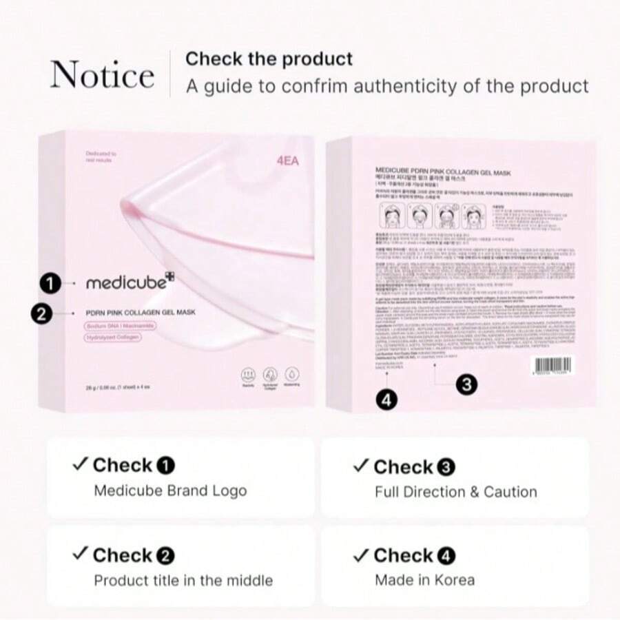 MEDICUBE — Salmon DNA Jelly Gel Mask — Product ingredient salmon DNA and collagen visual