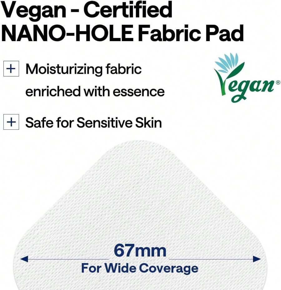 MEDIHEAL — Cotton Toner Pads — Square pad embossed texture close-up