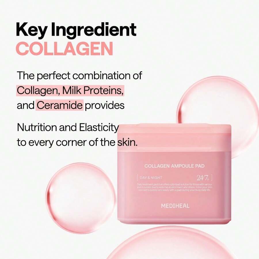 MEDIHEAL — Cotton Toner Pads — Product packaging front with Korean text