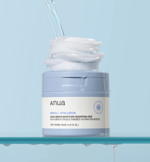 Anua — Birch Hyaluronic Acid Toner Pads — Toner pad usage demonstration