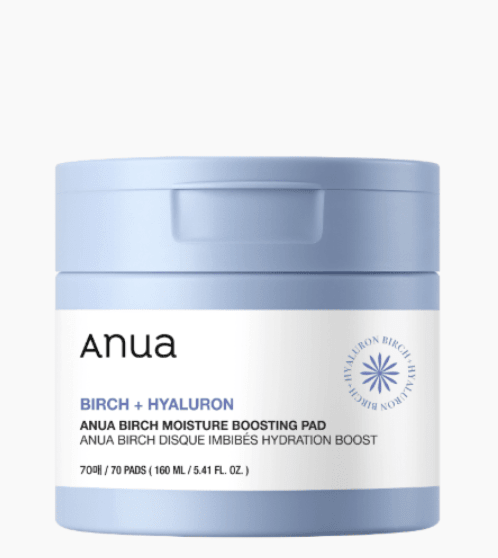 Anua — PDRN 100 Hyaluronic Acid Glow Pads — Glow pads application on skin