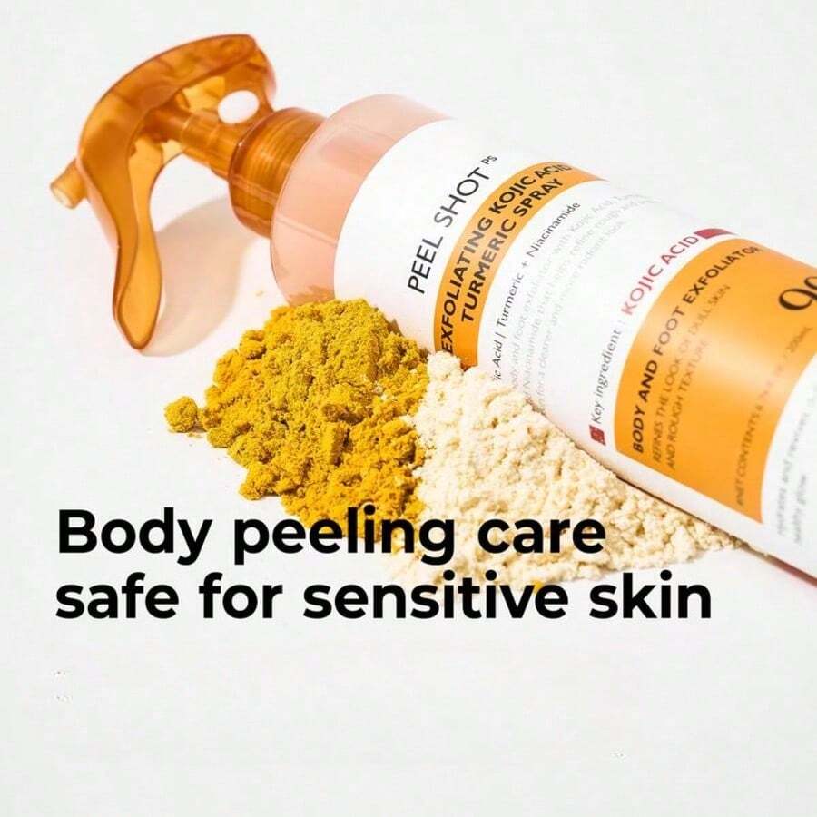 SkinSwaag Beauty — Kojic Acid Turmeric Duo — Yellow peel shot spray bottle