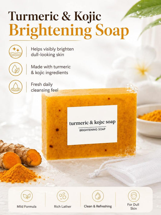 SkinSwaag Beauty — Turmeric Kojic Acid Soap — Soap bar with turmeric ingredient visual