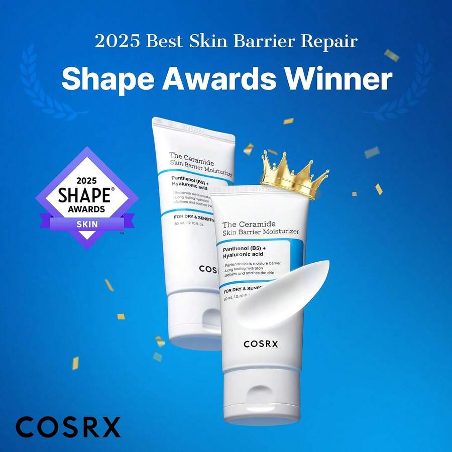 COSRX — Ceramide Skin Barrier Moisturizer — Cream texture on hand