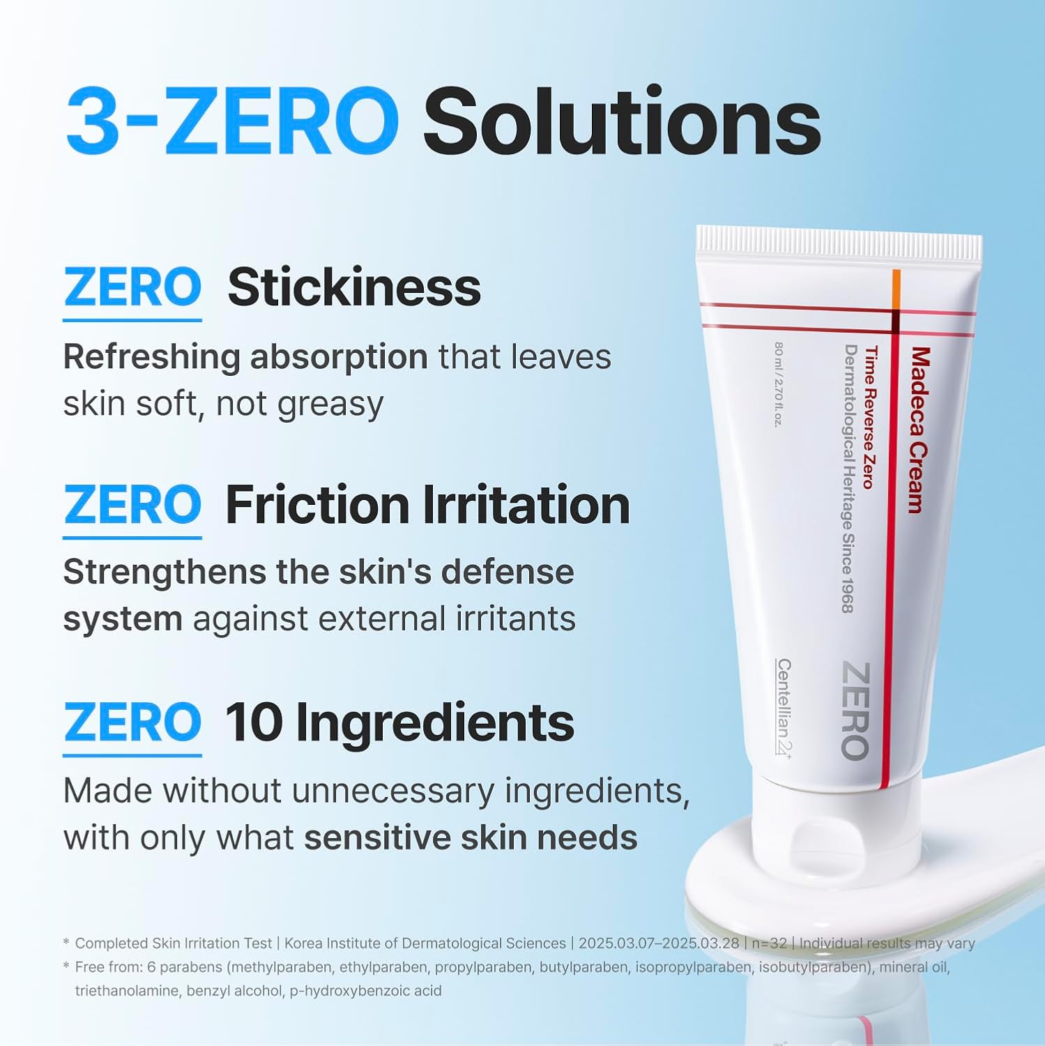 Centellian24 TECA+Ceramide Madeca Cream — Centella asiatica + ceramide — ingredients and usage info on box