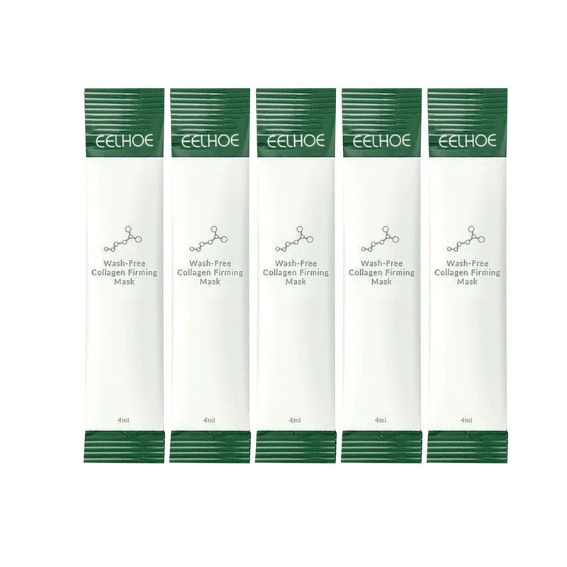 EELHOE Collagen Firming Wash-Free Sleeping Mask — Collagen & Peptide — Night skincare routine lifestyle flat lay
