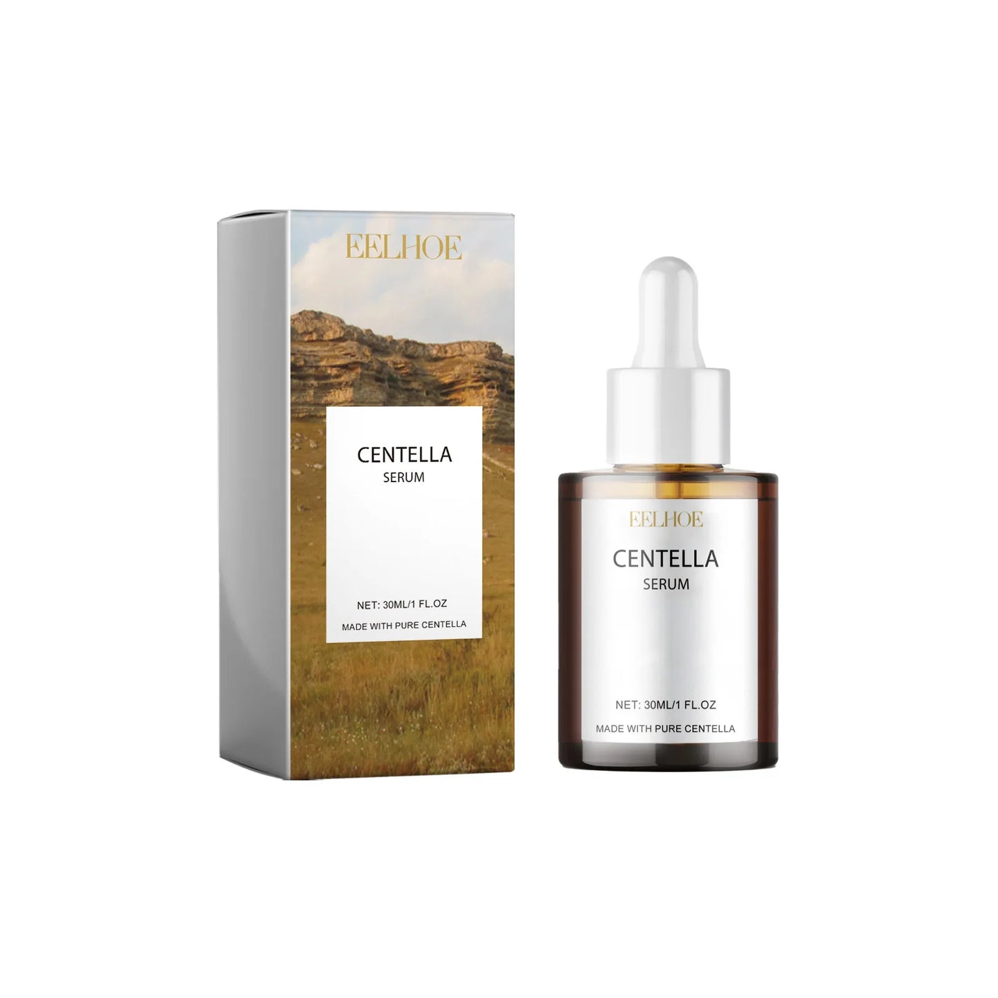 Centella and hyaluronic acid toner pad container with soaked round cotton pads for facial exfoliation and hydration