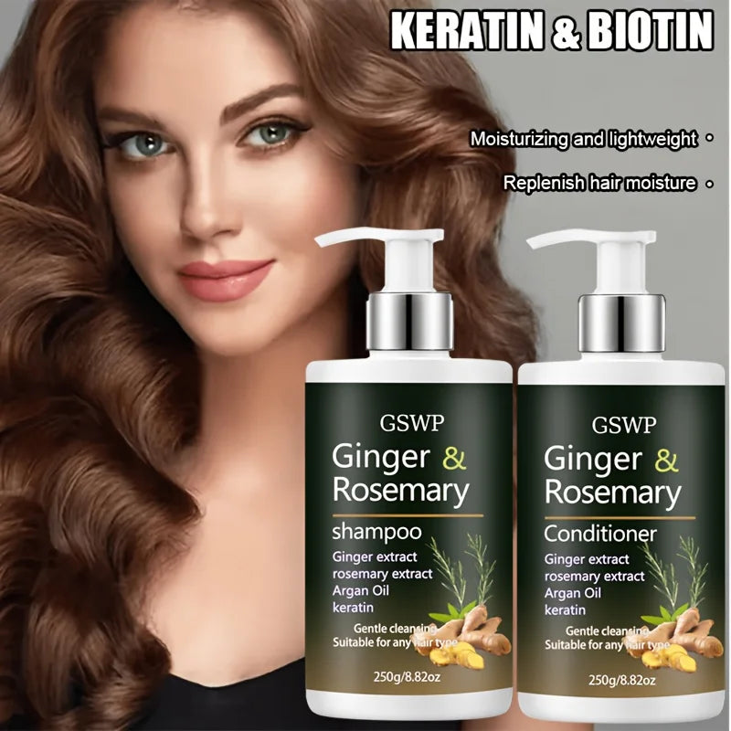 GSWP Ginger Rosemary Shampoo & Conditioner Strengthening Set
