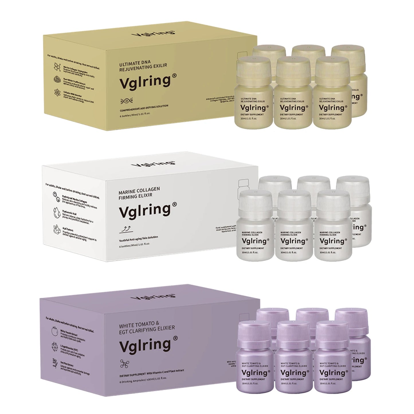 Collagen brightening capsules in a supplement bottle for skin radiance and glow support
