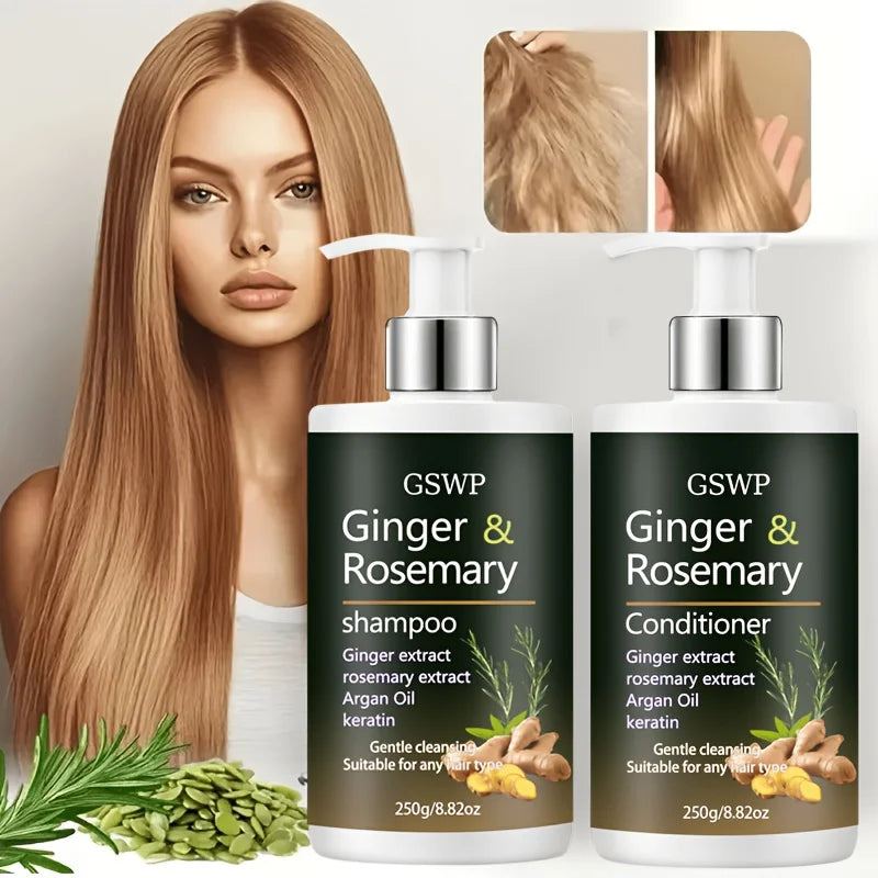 GSWP Ginger Rosemary Shampoo & Conditioner Strengthening Set