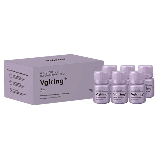 Bottle of collagen brightening supplement capsules for skin radiance and glow