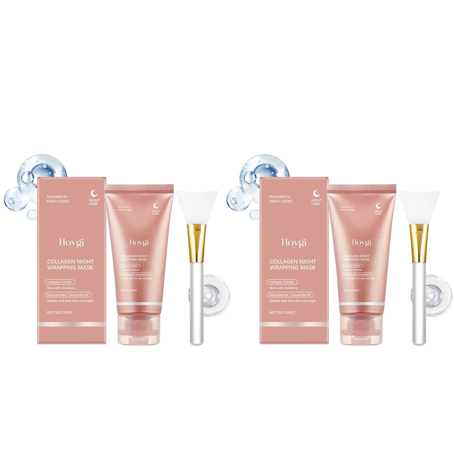 Collagen overnight peel-off facial mask for firming and lifting skin