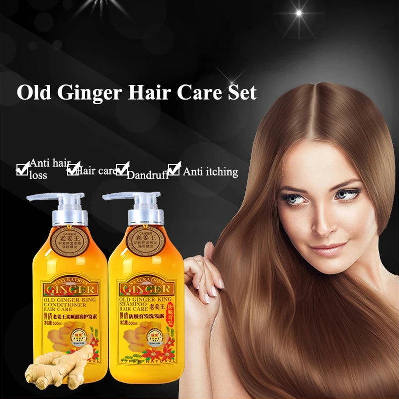 BOQIAN Ginger Shampoo & Conditioner Moisturizing Hair Care Set